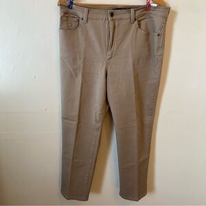 Gloria Vanderbilt Jeans Amanda Women’s Petite 16P Khaki Stretch